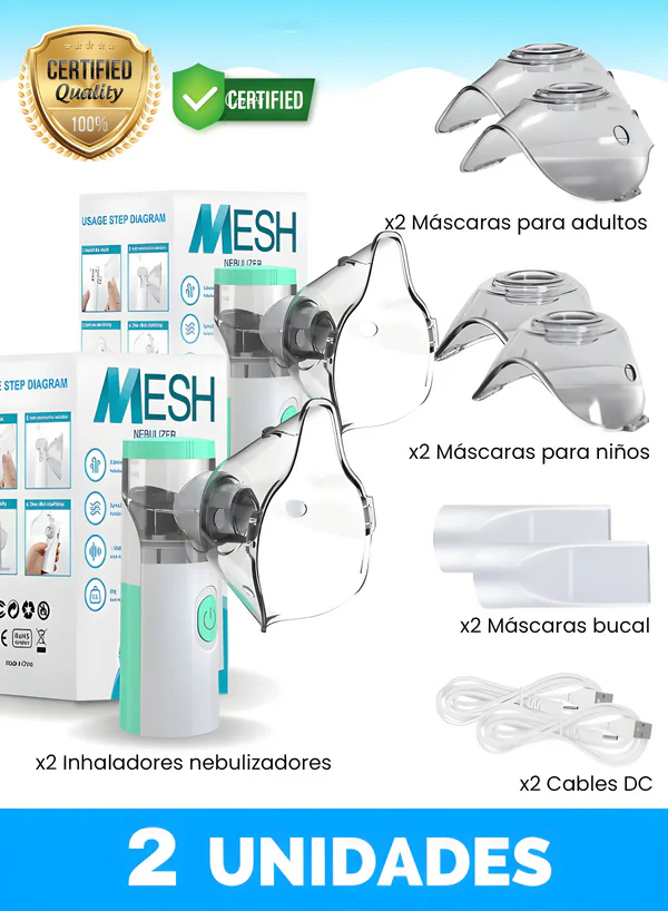 Inhalador Nebulizador: Portátil y Ultra-Silencioso