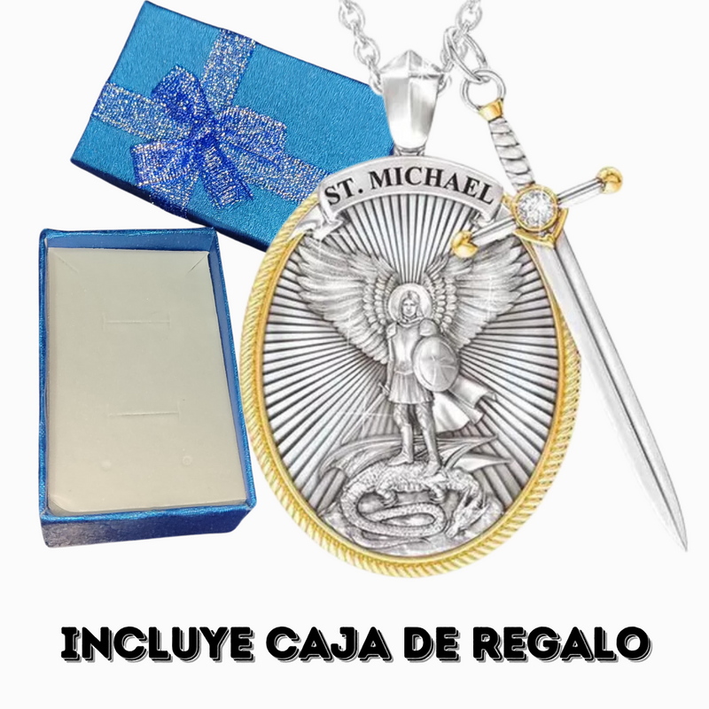 Collar San Miguel Arcangel + Caja Regalo 😍