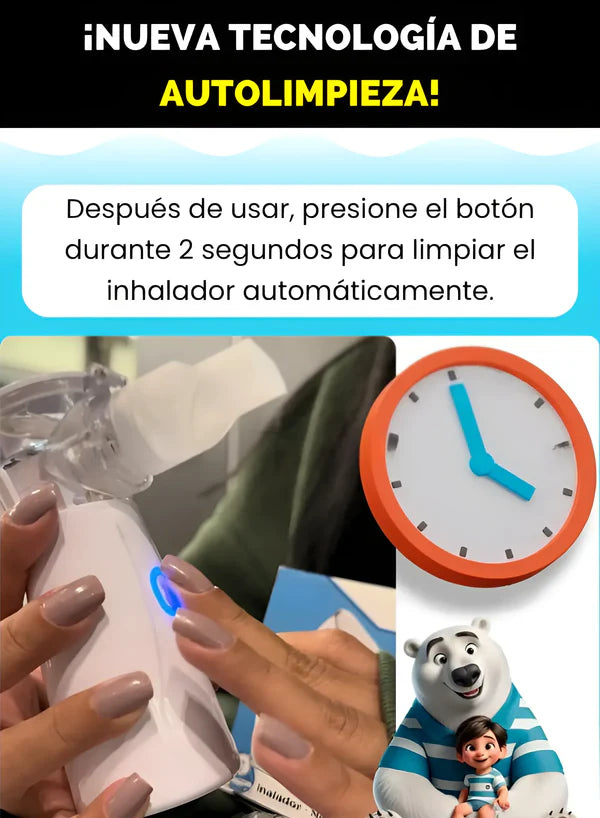 Inhalador Nebulizador: Portátil y Ultra-Silencioso