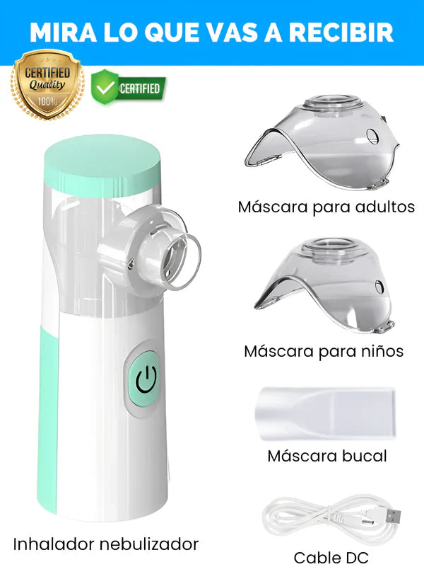 Inhalador Nebulizador: Portátil y Ultra-Silencioso