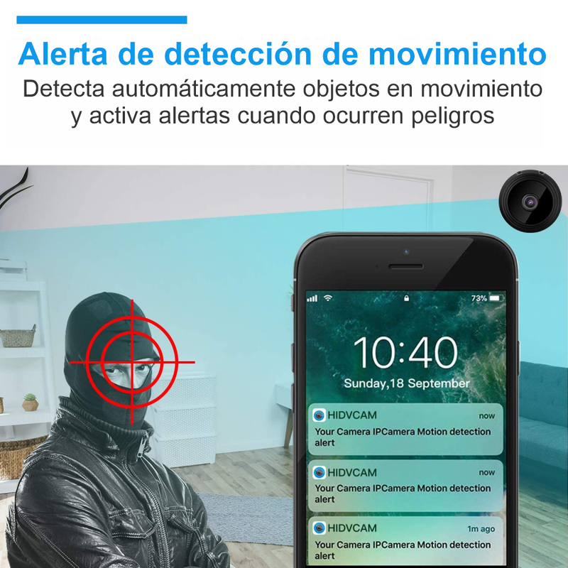 Mini Cámara Espía Wifi Oculta HD