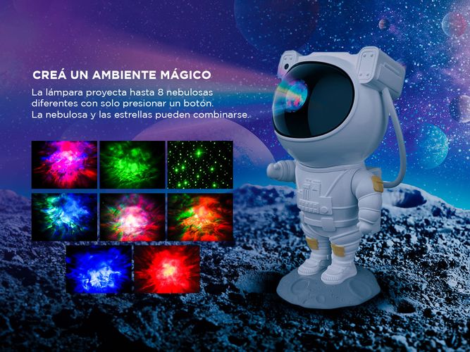 Lampara Proyector Astronauta Y Estrellas (ÚLTIMO DÍA 48% DE DESCUENTO)